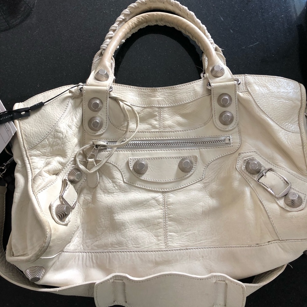 Women’s off white/ white balenciaga bag